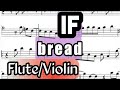 If David Gates Bread I Flute or Violin Sheet Music Backing Track Play Along Partitura