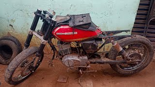 TVS Suzuki AX100 Alteration Part - 01 by Rockfort Motor Work Agency