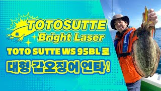 【갑오징어 에기】TOTO SUTTE R BRIGHT LASER로 대형 갑오징어 연타！