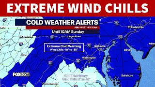 DC weather: Subzero wind chills Saturday into Sunday
