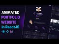 Animated Portfolio Website with React JS, Tailwind CSS, and Framer Motion
