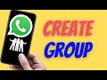 How to Create Whatsapp Group on iPhone
