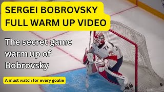 BOBROVSKY'S ”SECRET” ICE WARM UP | Hockey goalie training | NHL goalie training | Goalie butterfly