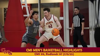 CMS MBB Highlights vs. Redlands