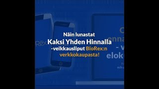 Näin ostat Veikkaushintaiset liput BioRex.fi verkkokaupasta!