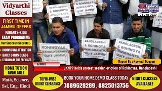 JKNPP holds protest seeking eviction of Rohingyas, Bangladeshi