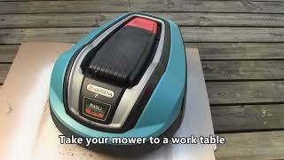 Solve the problem with your Gardena/Husqvarna Robotic mower. Don't buy a new battery. Try this first