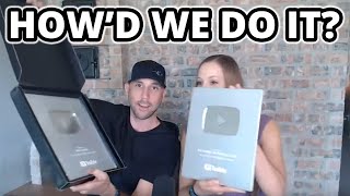 Husband & Wife BOTH Get 100,000 Subscribers & Silver Play Buttons... Here's How!