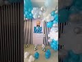 Boss baby theme birthday balloons decoration at Home