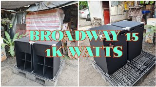 Broadway D15 1k watts sa BOX ng MCV..OK kya ANG tunog nya mga KABISYO..??