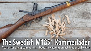 Operating the Swedish M 1851 Kammerlader capping breech loader rifle - Teaser