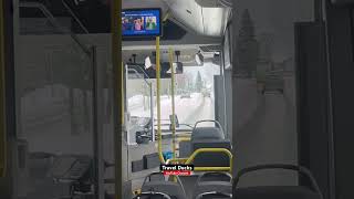 Nysse bus Tampere Finland Ride with snow #travel #trending #trendingshorts #finland #snow #bus