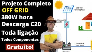 OFF GRID Project Complete! 380W per hour - Complete Assembly - Step by Step