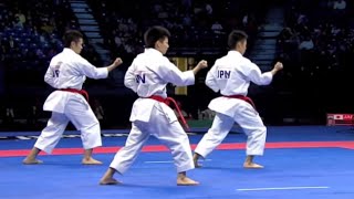 Karate Male Team Kata Final - Japan vs. Italy - WKF World Championships Belgrade 2010 (1/2)