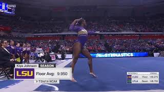 Kiya Johnson Floor LSU @ Florida 2020 9.975