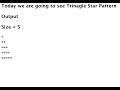 Triangle Star Pattern Program in Java Code Available