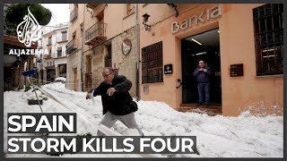 Spain clears up after winter storm kills four, causes power cuts