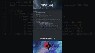 Snake Game in 25 Lines with Python | Pygame | #python #programming #coding #pygame #snakegame