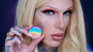 RAINBOW HIGHLIGHTER: Review \u0026 Swatches! | Jeffree Star