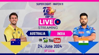 Live T20 World Cup 2024 Scorecard - Australia vs India : ICC Men's T20 World Cup