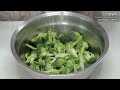 steamed broccoli.