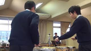 呉昭和高等学校                                                       吹奏楽部演奏 打楽器三重奏 Kerberos Drums ケルベロスドラムス