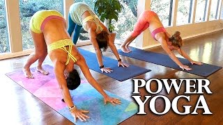 Power Yoga for Weight Loss & Belly Fat, Beginners 20 Minute Workout at Home, Total Body Routine