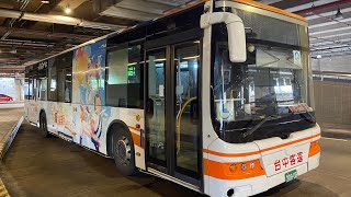 台中客運 塔機 Cummins 康明斯機金旅三門 XML6125CL 原聲視頻合集-2