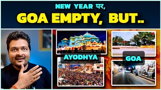 Goa पर Bollywood का Agenda Fail 🔥 EMPTY GOA on NEW YEAR 🛑 Goa Tourism vs Ayodhya