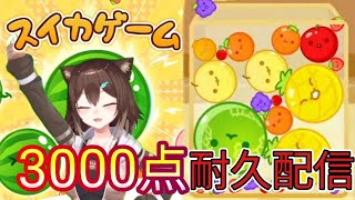 【耐久】スイカゲーム３０００点取れるまで終われない配信　【にじさんじ】