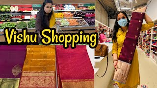 Vishu Shopping In California USA/Silk Saree Shopping In USA/Indian Groceries In USA #Nalli Silks