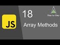 JavaScript Beginners Tutorial 18 | Array Methods