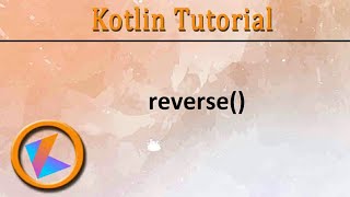#274 Kotlin Tutorial | StringBuffer.reverse()