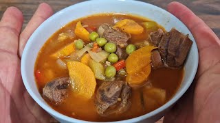 The most delicious vegetable soup with beef! It's so delicious I cook it 3 times a week!