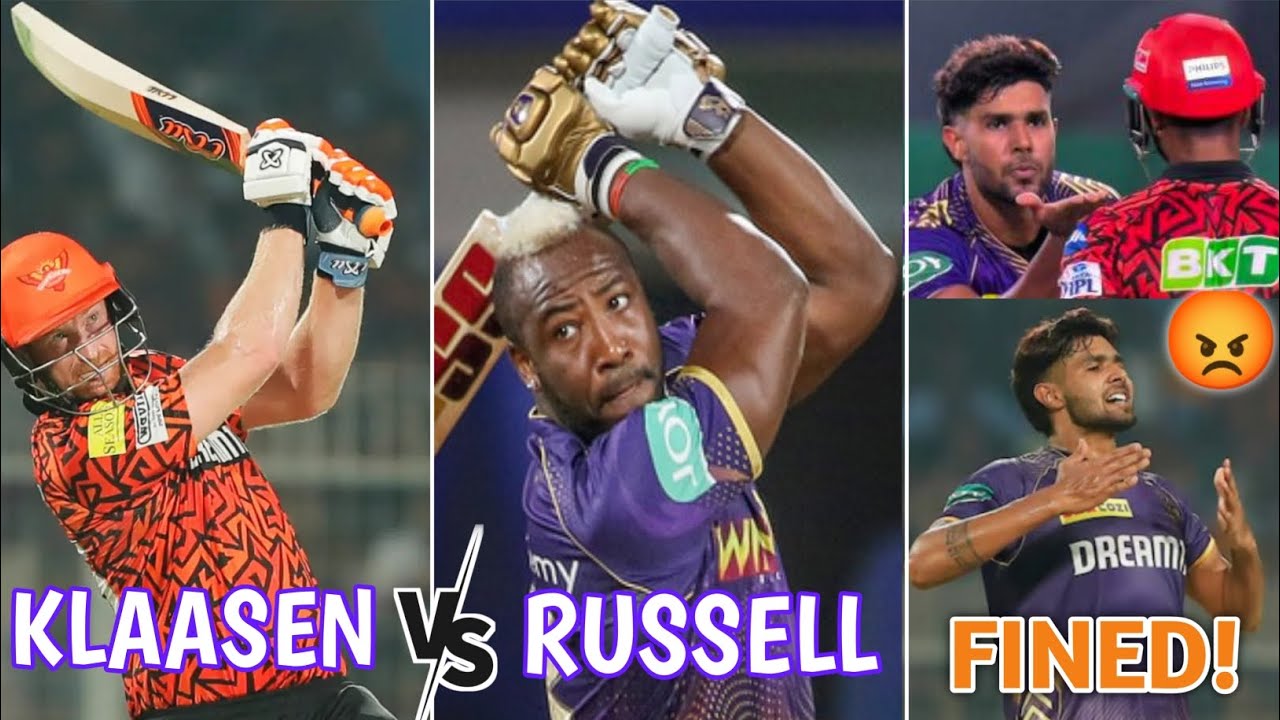 KKR Harshit Got FINED For Doing This... 😡 | Russel Vs Klaasen Ipl 2024 ...