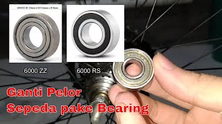 cara ganti pelor sepeda dengan bearing upgrade bearing sepeda | ganti bearing