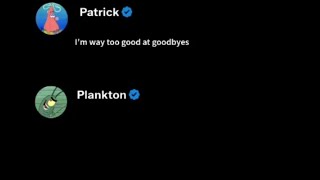 Patrik ft. Plankton Too good at goodbyes (Ai cover)