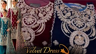 “VELVET SUITS RTW “ Velvet Dress Design / Velvet Dresses /Stitch Velvet Dresses /Ideal boutique RWP