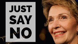Nancy Reagan Introduces the "Just Say No" Campaign Against Drugs (1986)