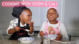 DIY: HOW TO MAKE HOMEMADE ICE CREAM WITH MY BABY COUSIN! | Yoshidoll