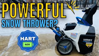 Hart Cordless Snow Thrower 40V Battery 18” Brushless | Overview \u0026 Real-World Testing