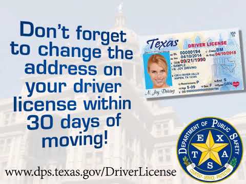 Texas Driver License Office - Address Change Requirement Texas Driver License Office - Address Change Requirement