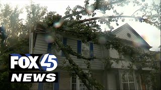 'WE WERE TRAPPED' | Strong storms knock down trees and power lines across central Maryland