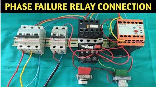 PHASE FAILURE RELAY CONNECTION IN DOL STARTER! MINILEC PHASE FAILURE RELAY CONNECTION