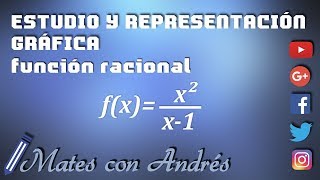 Estudio completo y representación gráfica de una función racional 03 BACHILLERATO MATEMÁTICAS