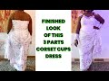 Watch to the End to see How this beautiful Corset Dress fits ( 3 Parts Corset Cup)