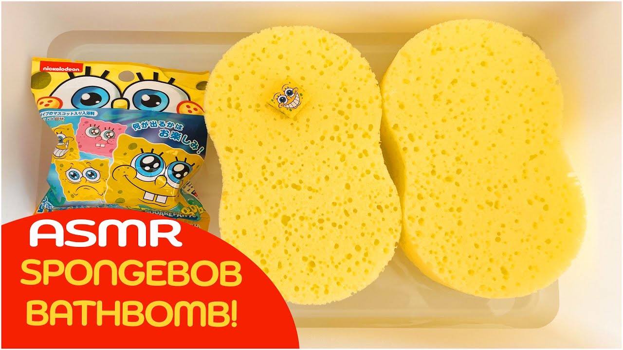 [ASMR] SATISFYING SPONGE SQUEEZING AND SCRUBBING FEAT. SPONGEBOB - YouTube