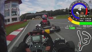 Ampfing Kart 2020.07.04 Session 5 Telemetrie Data Onboard helmet Cam DR TM KZ10 GPS05