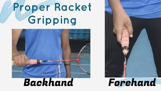 Racket Gripping for beginners| BadmintonTutorial Series| Episode 01| Malayalam