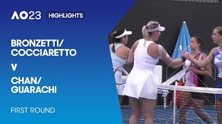 Bronzetti/Cocciaretto v Chan/Guarachi Highlights | Australian Open 2023 First Round